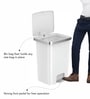 20+9 Litre Metallic Stainless Steel Dustbin