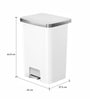 20+9 Litre Metallic Stainless Steel Dustbin