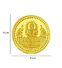 20 Gram 24KT (999) Goddess Lakshmi Gold Coin