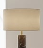 20-Inch Beige Fabric Drum Lampshade