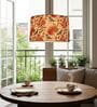 20-Inch Bird & Floral Printed Fabric Drum Pendant Light