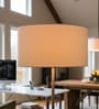 20-Inch Cream Fabric Drum Lampshade