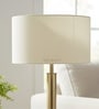 20-Inch Cream Fabric Drum Lampshade