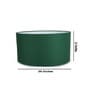 20-Inch Dark Green Fabric Drum Lampshade