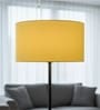 20-Inch Dark Yellow Fabric Drum Lampshade