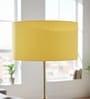 20-Inch Dark Yellow Fabric Drum Lampshade