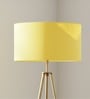 20-Inch Dark Yellow Fabric Drum Lampshade