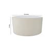 20-Inch Flex Fabric Drum Lampshade
