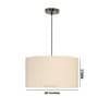 20-Inch Flex Fabric Drum Pendant Light