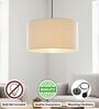 20-Inch Flex Fabric Drum Pendant Light, Modern Hanging Ceiling Lamp