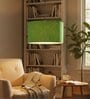 20-Inch Green Texture Fabric Drum Pendant Light