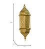 20-Inch Moroccan Gold Jali Wall Sconce