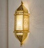 20-Inch Moroccan Gold Jali Wall Sconce