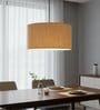 20-Inch Natural Jute Fabric Drum Pendant Light