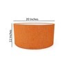 20-Inch Orange Texture Fabric Drum Lampshade