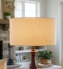 20-Inch Premium Jute Fabric Drum Lampshade
