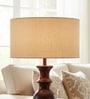 20-Inch Premium Jute Fabric Drum Lampshade