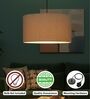 20-Inch Premium Jute Fabric Drum Pendant Light, Modern Hanging Ceiling Lamp