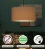 20-Inch Premium Jute Fabric Drum Pendant Light