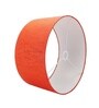 20-Inch Red Texture Fabric Drum Lampshade
