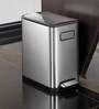 20 Litre Black Stainless Steel Dustbin