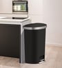 20 Litre Black Stainless Steel Dustbin
