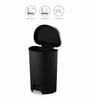 20 Litre Black Stainless Steel Dustbin