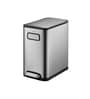 20 Litre Black Stainless Steel Dustbin