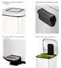 20 Litre Bronze Copper Stainless Steel Dustbin