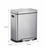 20 Litre Metallic Stainless Steel Dustbin