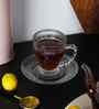 200 ML Mandala Dreams Glass Cup & Saucer Set of 6