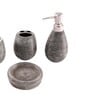 200 ML Set Of 4 Black Porcelain Earthy Haven Bath Set