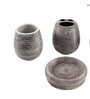 200 ML Set Of 4 Black Porcelain Earthy Haven Bath Set