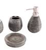 200 ML Set Of 4 Black Porcelain Earthy Haven Bath Set