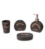 200 ML Set Of 4 Black Porcelain Sandstone Bliss Bath Set