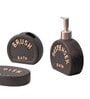 200 ML Set Of 4 Black Porcelain Sandstone Bliss Bath Set