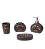 200 ML Set Of 4 Black Porcelain Sandstone Bliss Bath Set