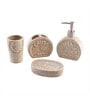 200 ML Set Of 4 Cream Porcelain Sandstone Bliss Bath Set