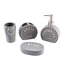 200 ML Set Of 4 Grey Porcelain Sandstone Bliss Bath Set