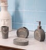 200 ML Set Of 4 Grey Porcelain Sandstone Bliss Bath Set