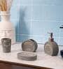 200 ML Set Of 4 Grey Porcelain Sandstone Bliss Bath Set