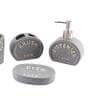 200 ML Set Of 4 Grey Porcelain Sandstone Bliss Bath Set