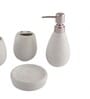 200 ML Set Of 4 White Porcelain Earthy Haven Bath Set