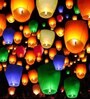 200 Pieces Multicolour Sky Lantern