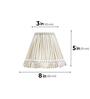 Beige 20cm empire premium softback lampshade in cotton
