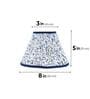 Blue 20cm empire premium softback lampshade in cotton
