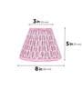 Pink 20cm empire premium softback lampshade in cotton