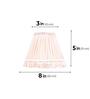 Pink 20cm empire premium softback lampshade in cotton