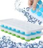 21 Cavity Pop Up Ice Cube Trays withot Lid Easy Release Pack of 1