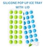 21 Cavity Silicone Popup Ice Tray With Lid